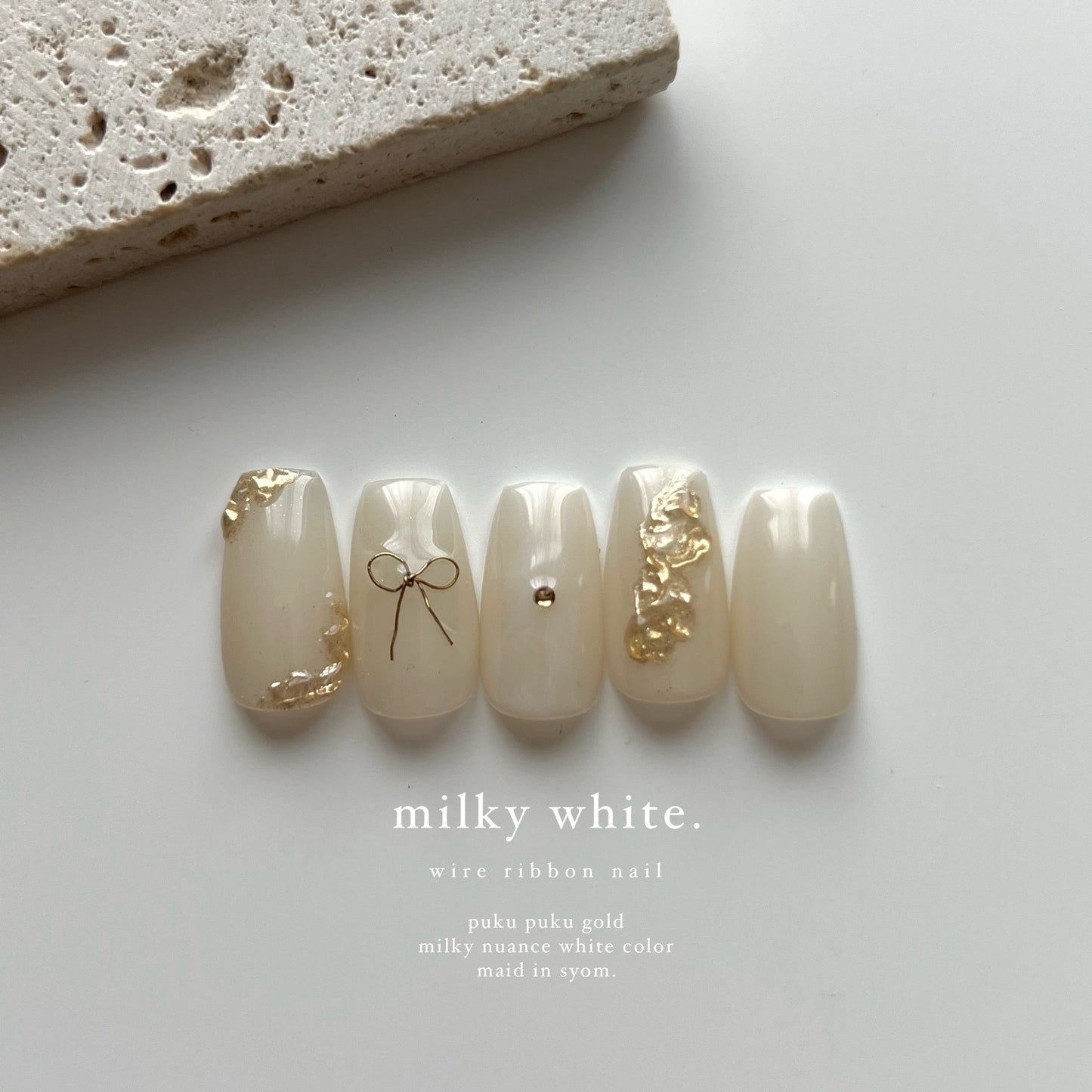 milky white