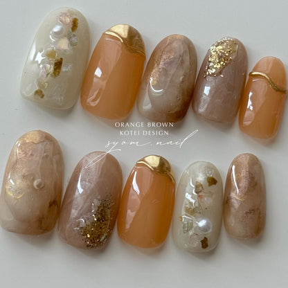 orange × brown